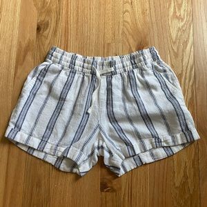 Old Navy Striped Linen Shorts